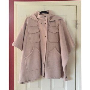 Anthropologie Leifnotes Hooded Wool Cape XS/S